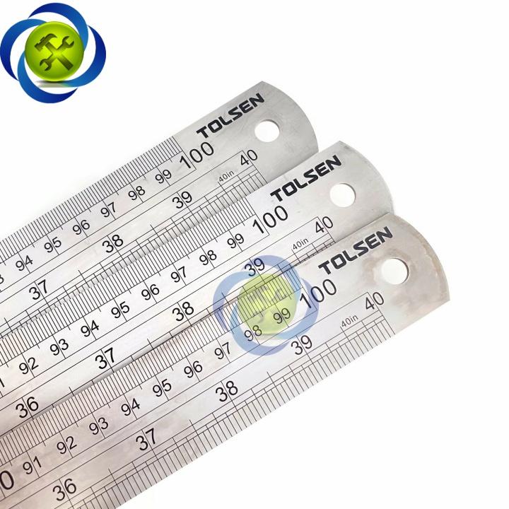 Thước lá 1000mm Tolsen 35030 kích thước 1000mm x 32mm x 1.5mm