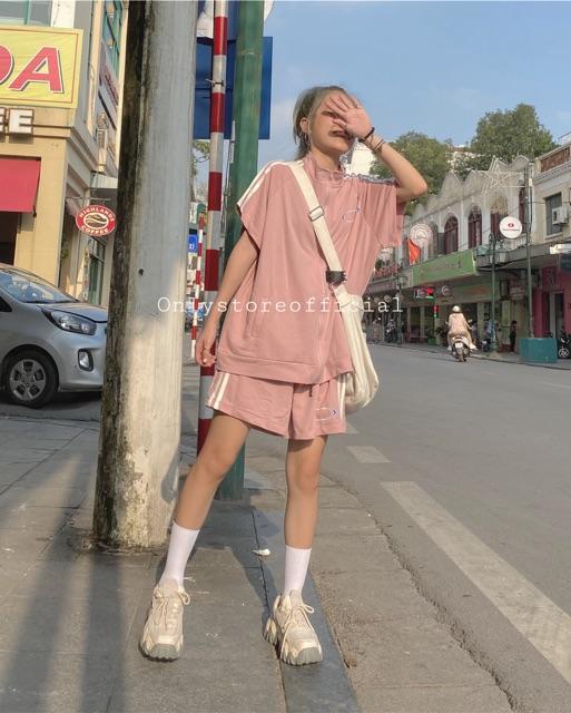 Set thể thao hồng siêu xinh