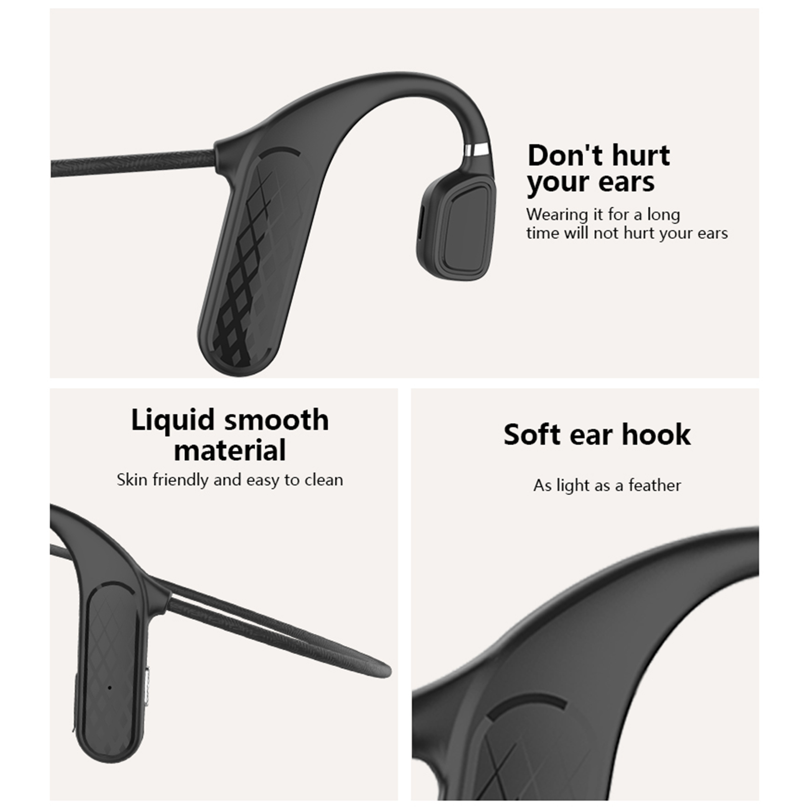 Tai Nghe BT5.0 MD04 Bone Conduction Không Đau Khi Đeo Giảm Tiếng Ồn Chống Nước IPX5
