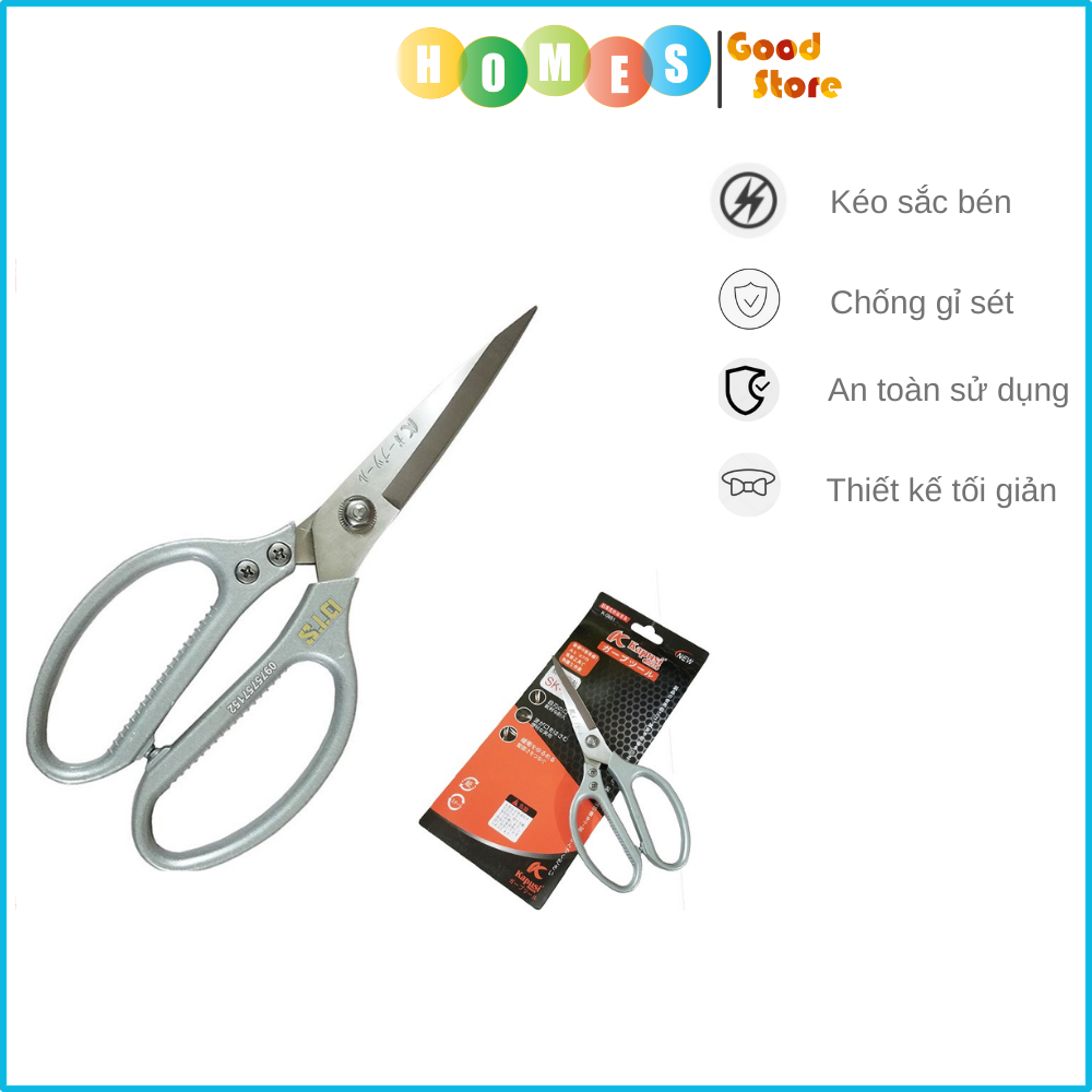 Kéo Cắt Thực Phẩm Chống Gỉ Sắc Bén Màu Ngẫu Nhiên - Hàng Nhập Khẩu