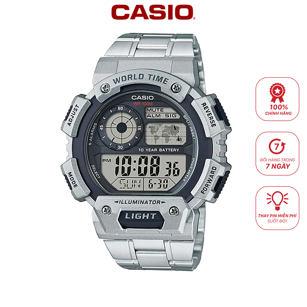 Đồng hồ Casio nam AE-1400WHD-1AVDF