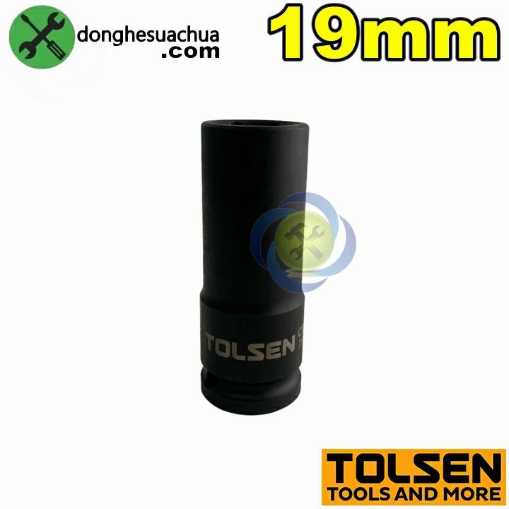 Tuýp 19mm 1/2 đen dài Tolsen 18269 loại 6 cạnh thép CR-MO