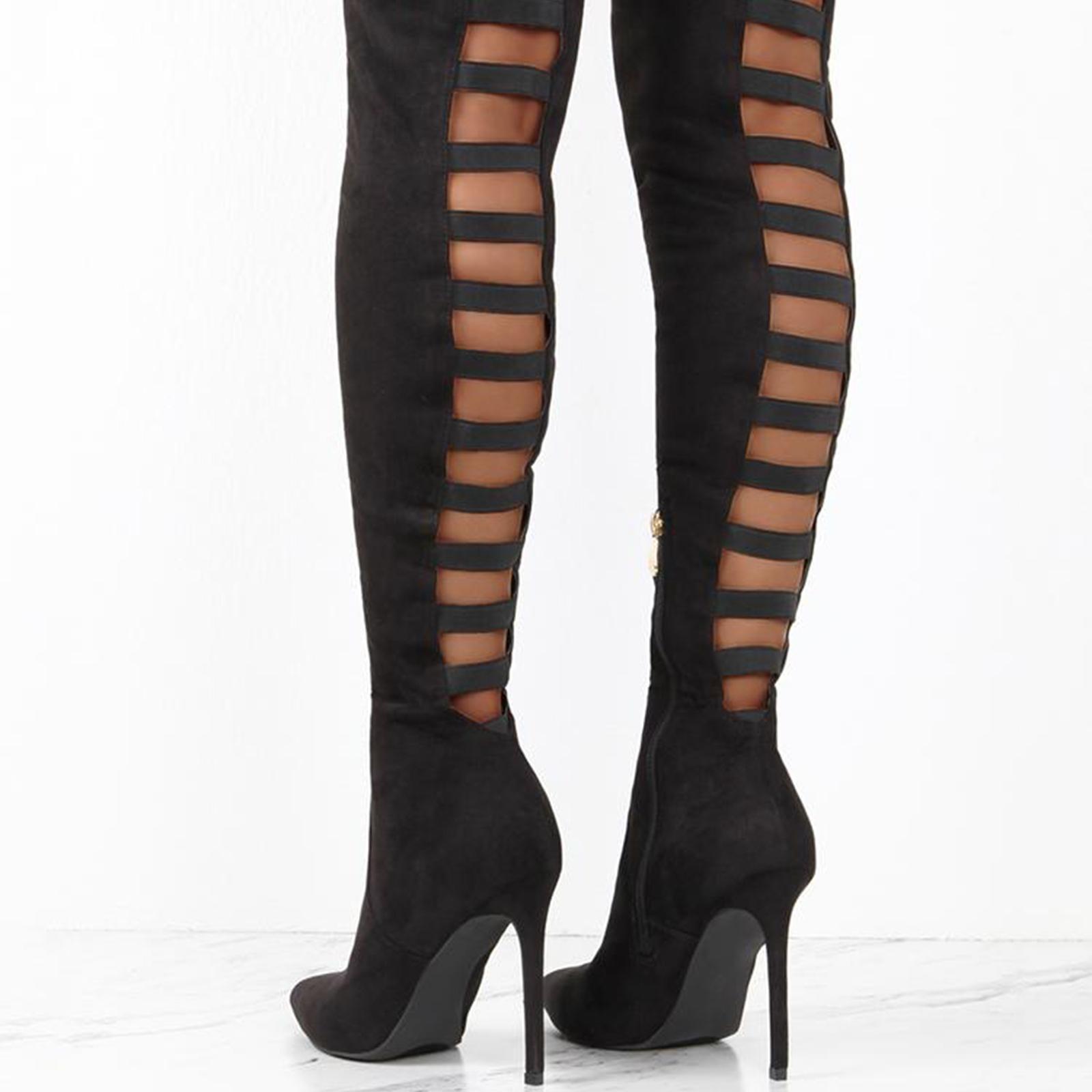 Over The Knee Boots for Female High Heel Long Boots for Shopping Outside Home Valentine'S Day Gifts