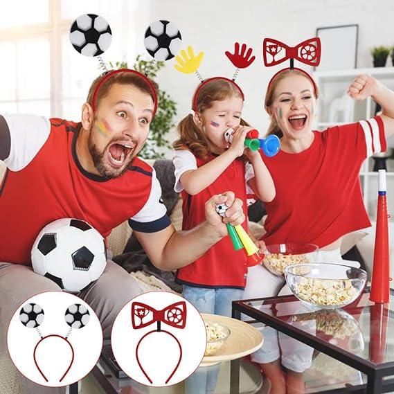 6 PCS bóng đá World Cup Band Band Atmosphere Đạo cụ Đạo cụ Đội bóng đá Đạo luật Trang trí băng đô