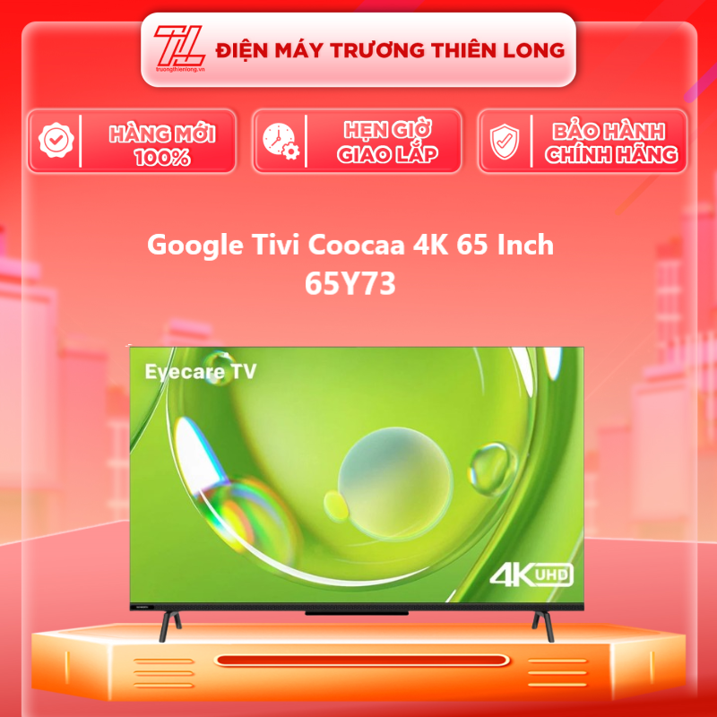 Google Tivi Coocaa 4K 65 Inch 65Y73 - Hàng Chính Hãng - Chỉ Giao HCM