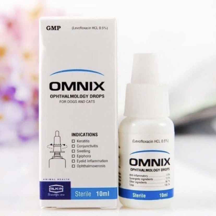 Nhỏ mắt cho chó mèo Alkin Omnix 10ml