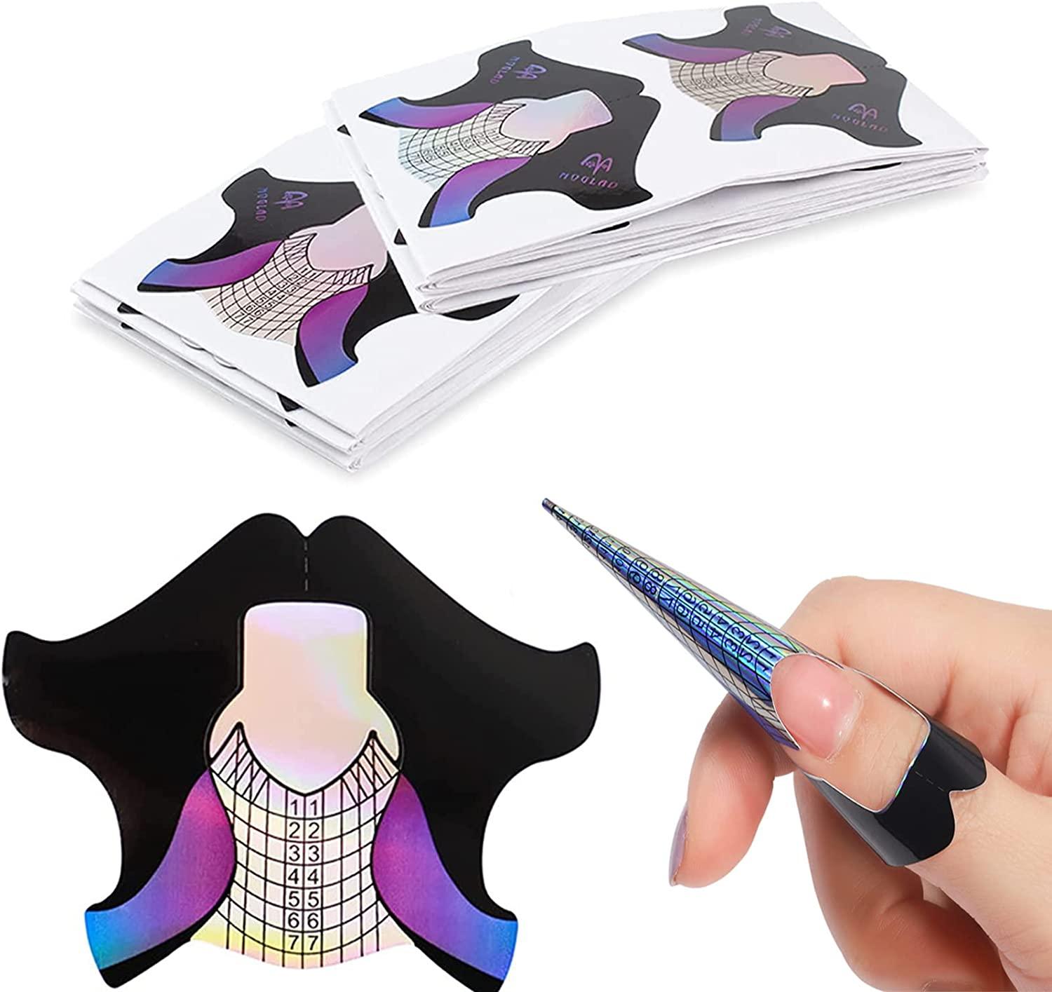 300 Miếng Mẫu Móng Swallow Giấy Mở Rộng, Mẫu Móng Gel Nghệ Thuật, Mẫu Móng Tự Dính Có Số, Khuôn Mẫu, Cho Phần Mở Rộng Acrylic hoặc Gel UV