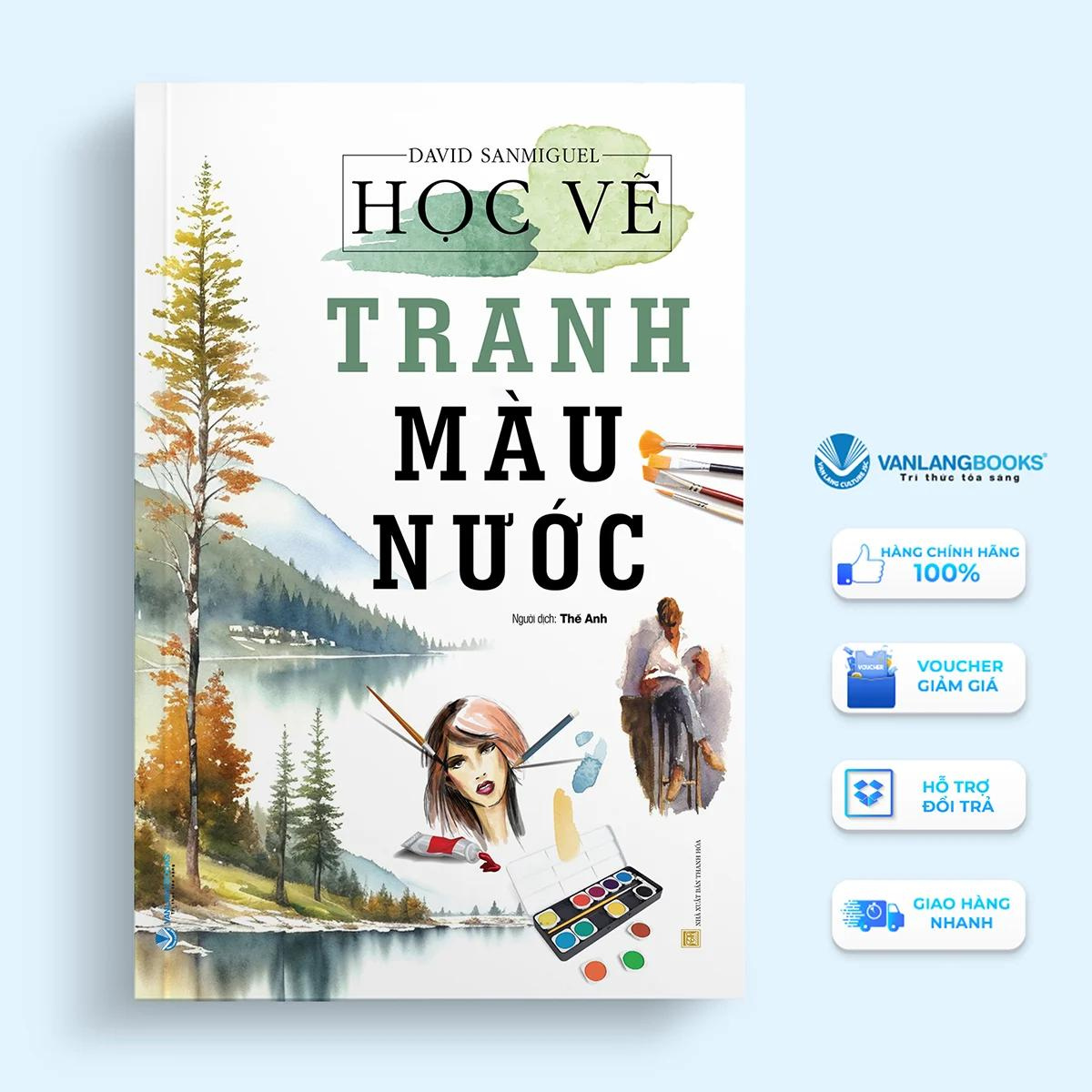 Combo 3 Cuốn Bí Quyết Vẽ Màu Nước + Vẽ Màu Nước Cho Người Mới Bắt Đầu + Học Vẽ Tranh Màu Nước - Vanlangbooks