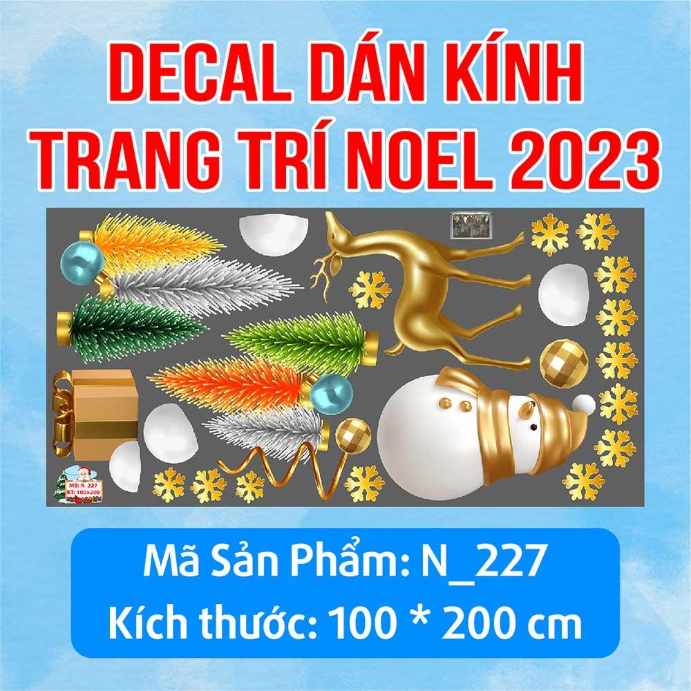 DECAL TRANG TRÍ GIÁNG SINH 2023 COMBO SỐ 53