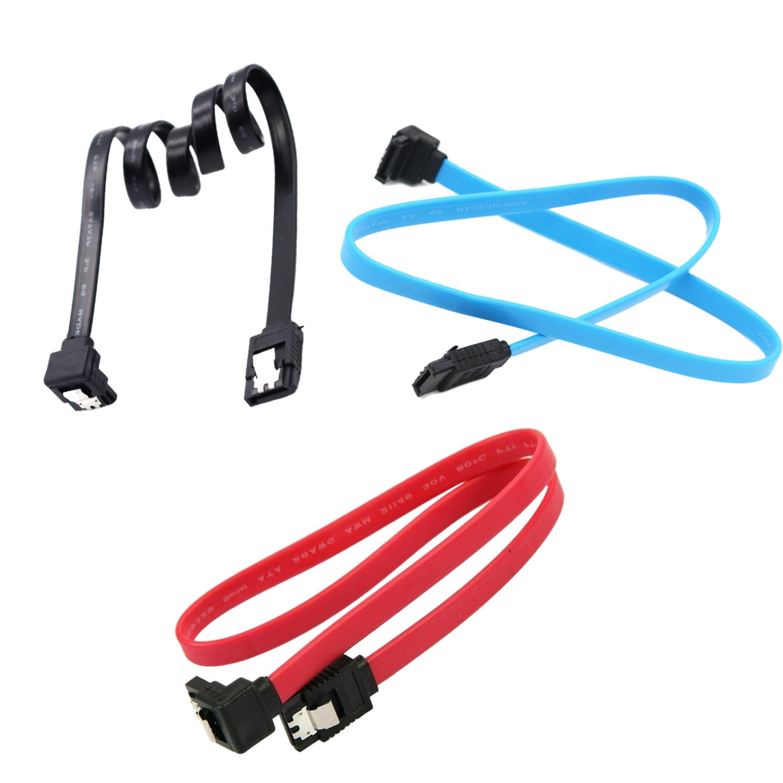 SATA 3.0 SATA III 6GB Data Cable with PVC Cable Jacket Foamed Polyolefin Insulation for SATA HDD PC Desktop Computer Motherboard