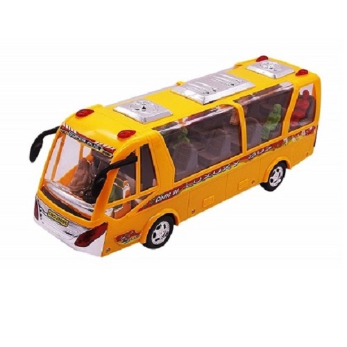 Trò chơi mô phỏng chiếc xe bus bằng nhựa dài 33cm dùng pin có nhạc và đèn