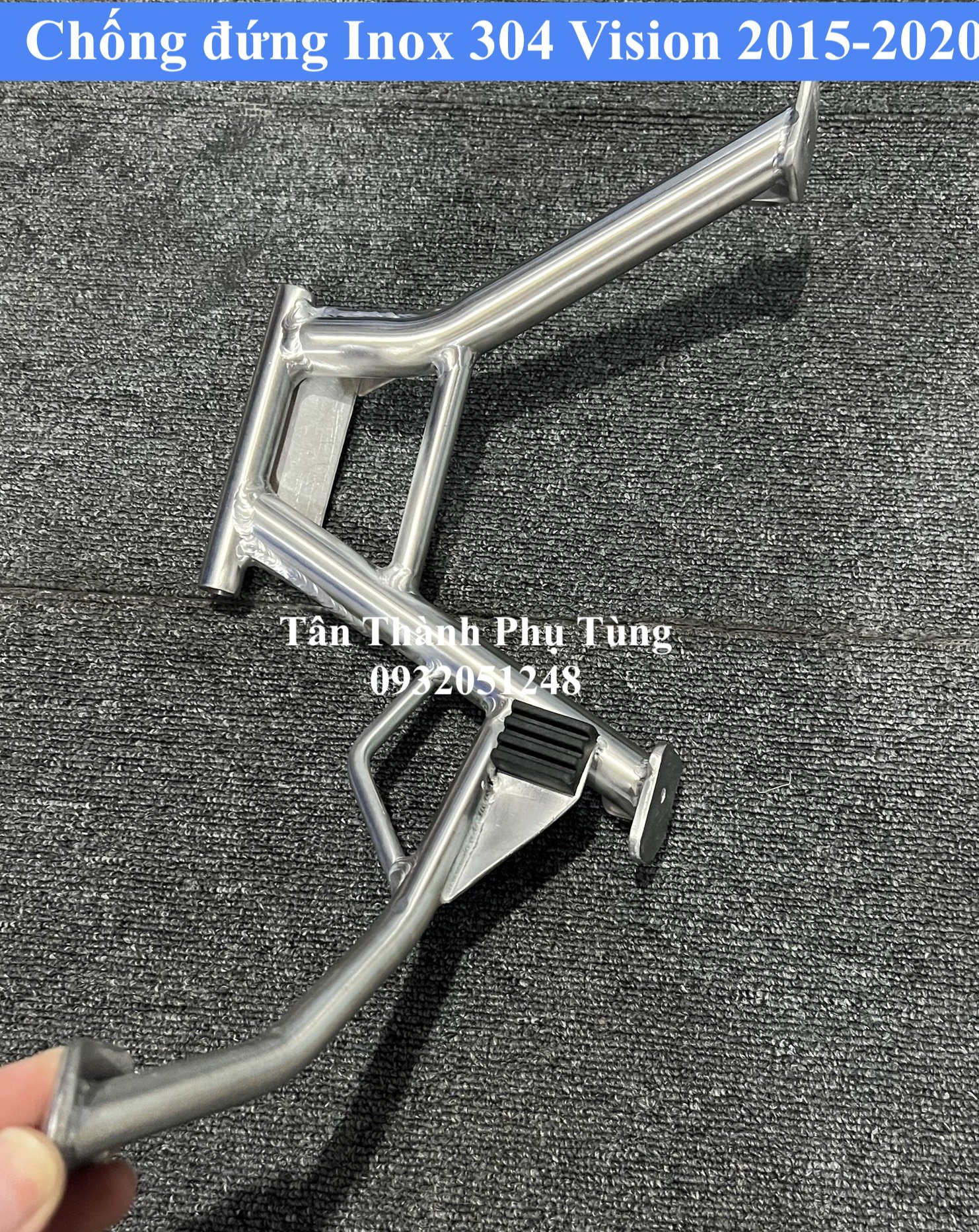 Chống đứng Inox 304 gắn dành cho Vision 2015-2020