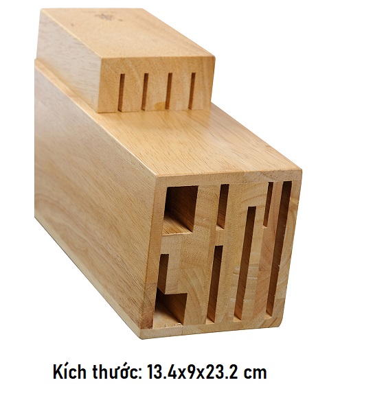 Giá Để Dao Kéo - Để Dao Kéo - Kích Thước 13.4x9x23.2 cm - Gỗ Cao Su Bền Đẹp Sang Trọng