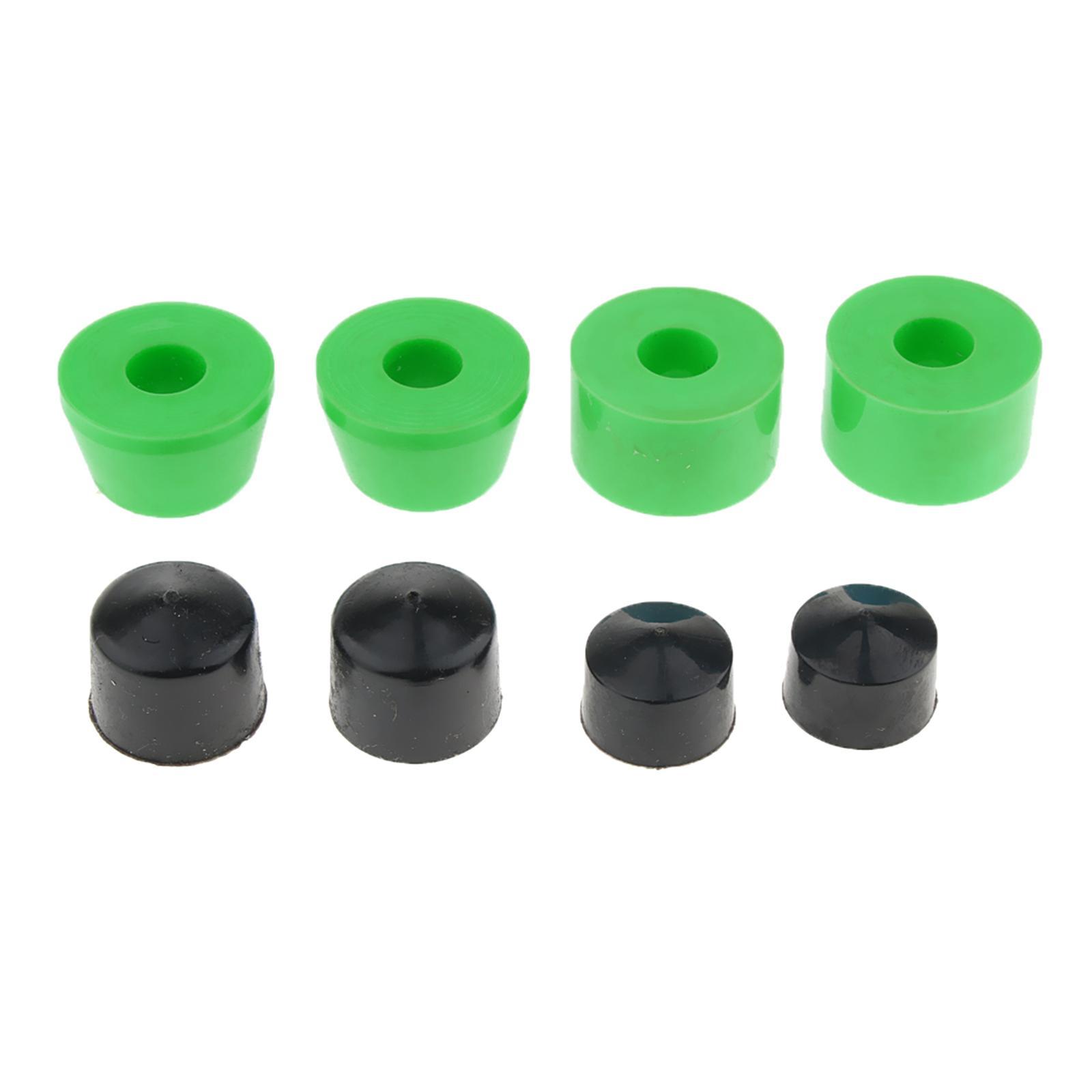 10pcs Skateboard Longboard Truck Bushings   Cups Set Black 85A