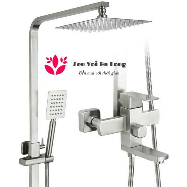 Bộ Sen Cây Tắm Đứng Nóng Lạnh INOX 304 hàng đúc nguyên khối không mối hàn