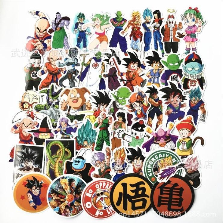 Set 30-60 sticker Dragon Ball – 7 viên ngọc rồng