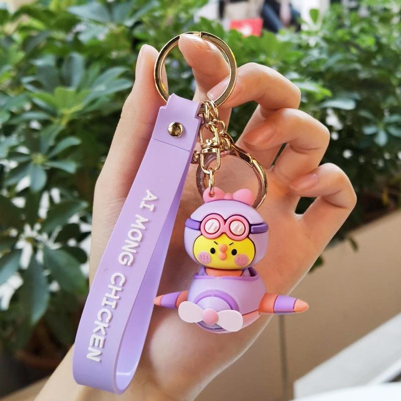 Móc Khóa Hình Gà Con Dễ Thương
