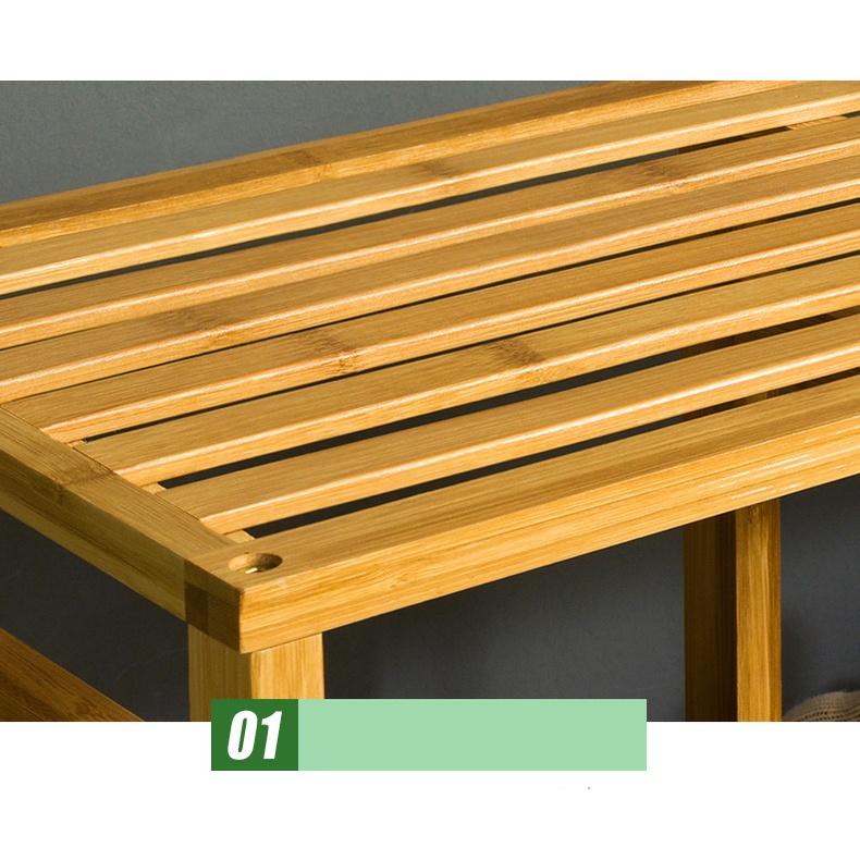 RE0612 Tủ treo quần áo gỗ tre mẫu lớn 165cm - Tủ quần áo gỗ tre - Tủ quần áo nhiều tầng