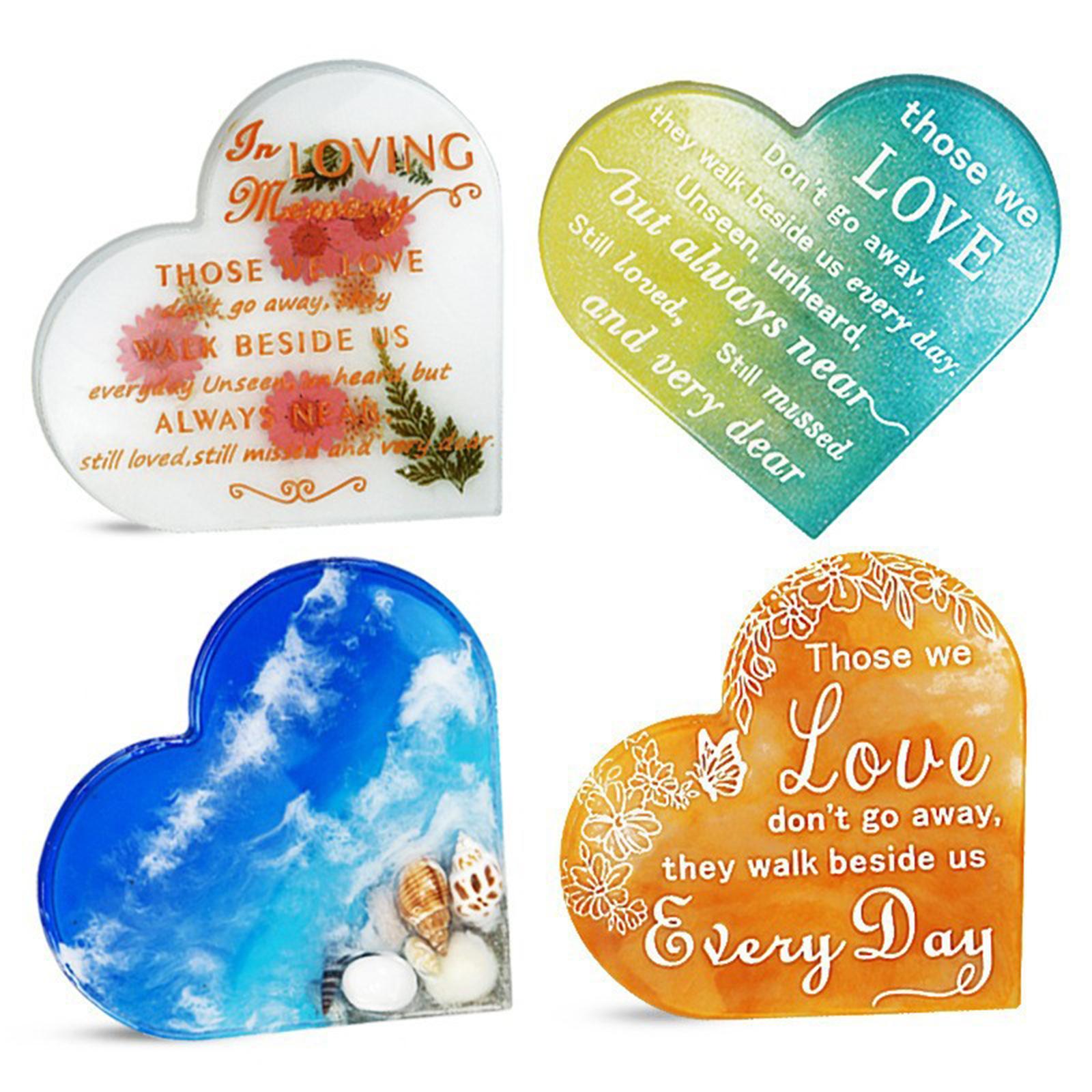 Heart Epoxy Casting Tool Resin Tray Casting Tool for DIY Making Service Tray