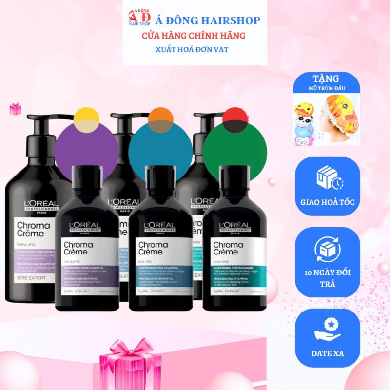 DẦU GỘI KHỬ SẮC TỐ VÀNG CAM ĐỎ L'OREAL PRO CHROMA CREME CAO CẤP