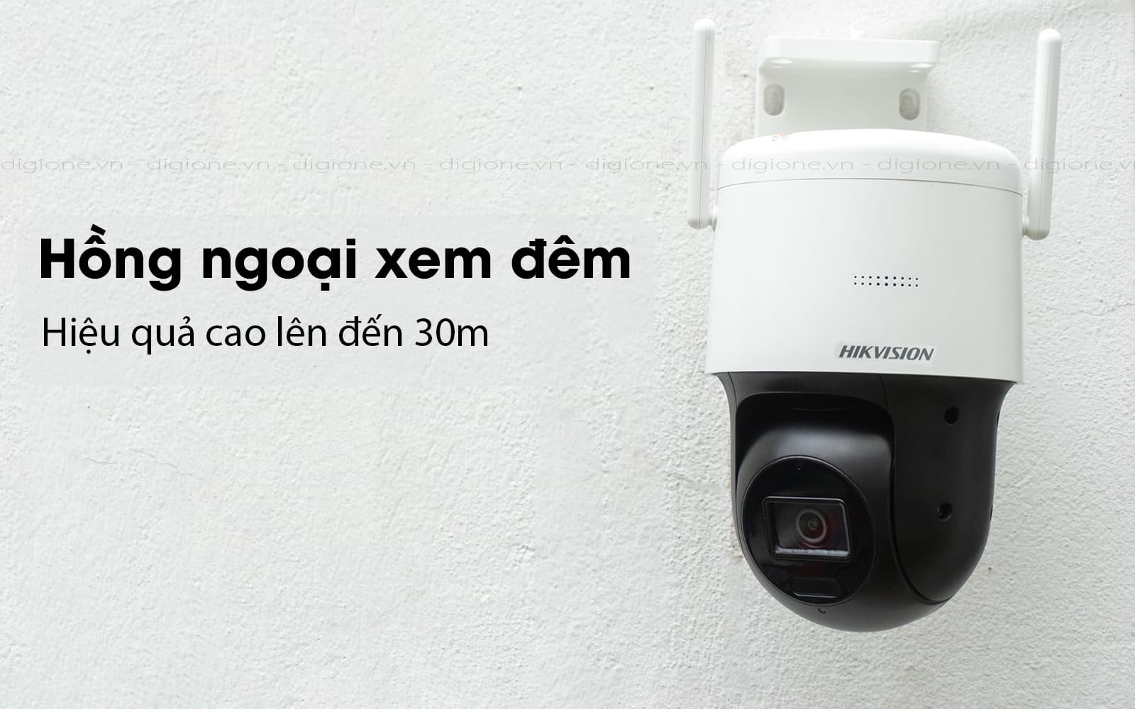 Camera IP Wifi 4MP HIKVISION DS-2DE2C400IW-DE/W Mini xoay 360 độ - Hàng chính hãng