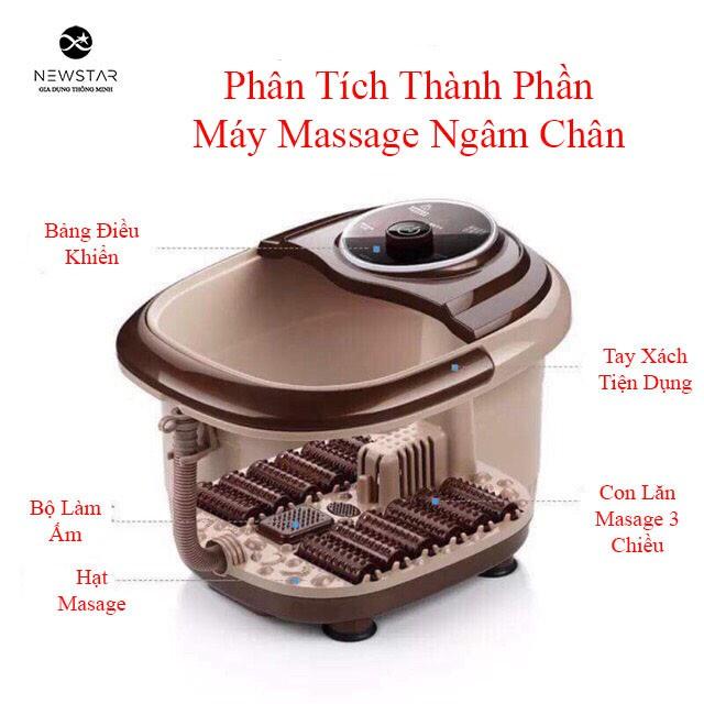 Bồn ngâm chân massa hồng ngoại,tự làm nóng nước,có sục khí