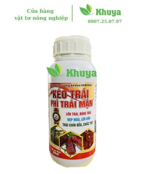 Phân bón vi lượng AV-Vina US-BoKali Kéo Trái Phì Trái Mận 500ml Lớn trái - Bóng trái - Đẹp màu
