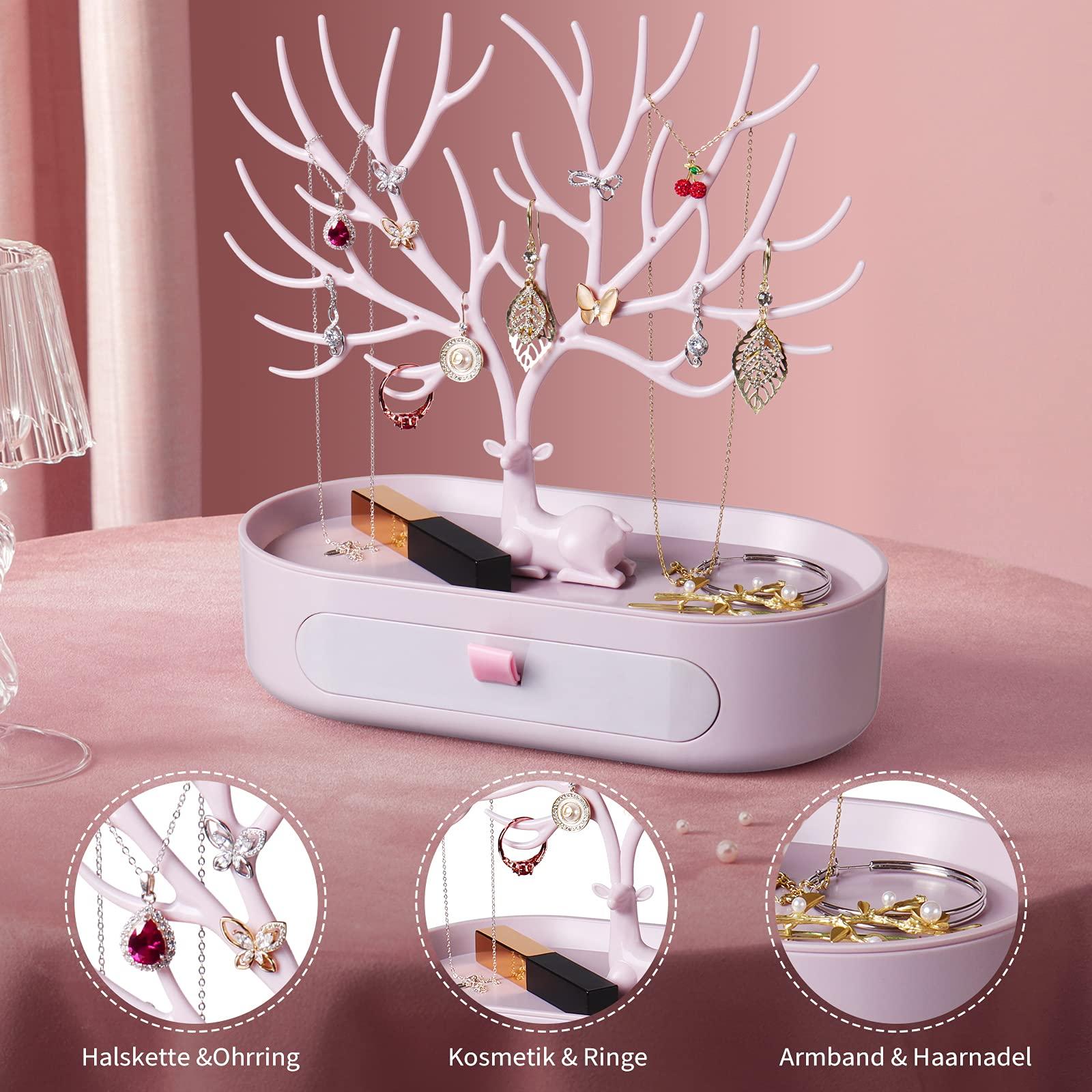 Đế trang sức có ngăn kéo, Đế trưng bày trang sức, Cây trang sức bằng nhựa