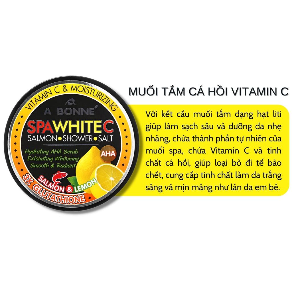 Muối Tắm A Bonne Vitamin C - Tẩy Tế Bào Da Chết Body Chiết Xuất Cá Hồi Hũ Thái Lan 350g