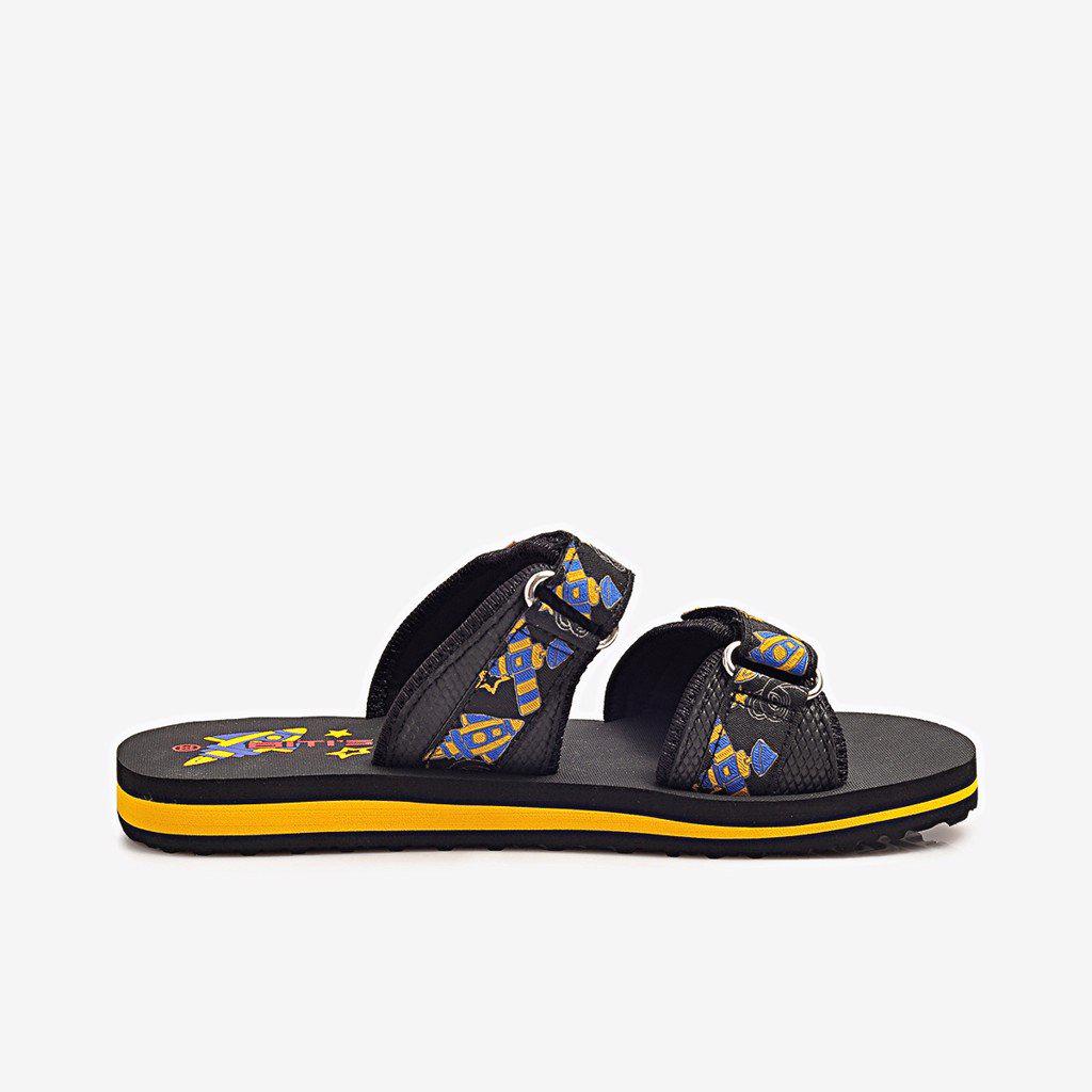 [TT] DÉP LÊ XỐP BÉ TRAI 2 QUAI NGANG DXB128400 (ĐEN + XÁM + XANH DƯƠNG) -21759 - Đen