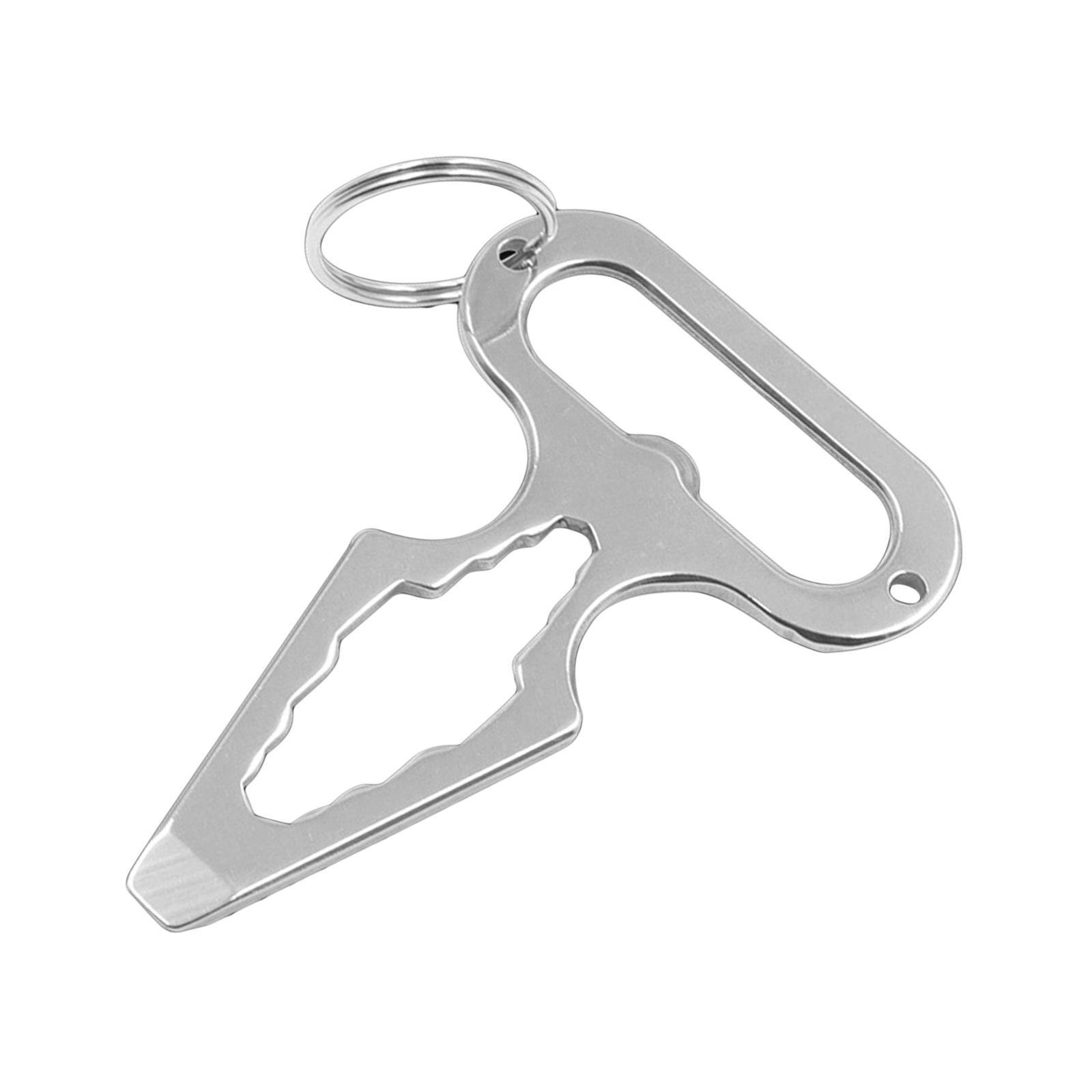 Mini Wrench Keychain Bottle Opener Screwdriver Outdoor Multifunctional Tools