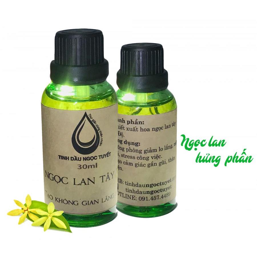 Combo 2 tinh dầu hoa ngọc lan tây thiên nhiên giúp hưng phấn giảm stress Ngọc Tuyết 50mlx30ml