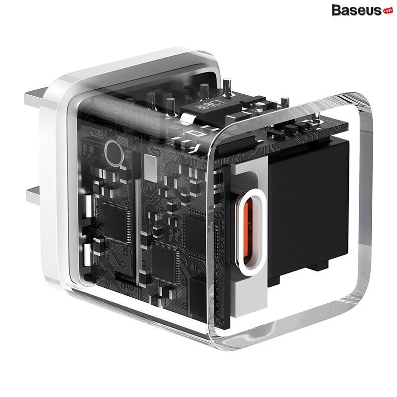 Bộ Sạc Nhanh 20W Baseus GaN5 Fast Charger 1C cho iPhone/Samsung - Hàng chính hãng