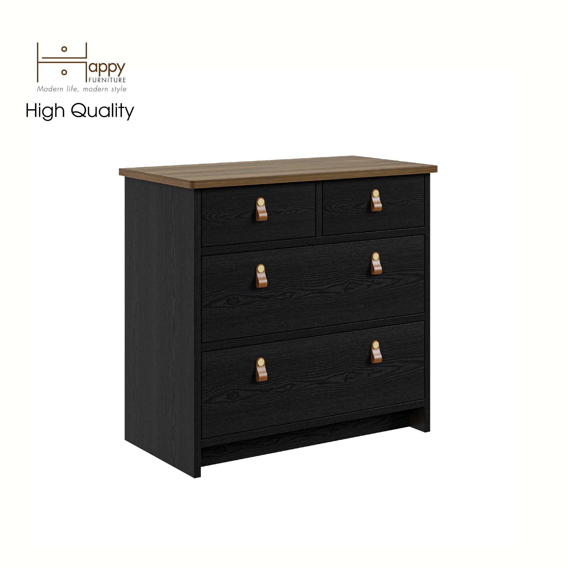 [Happy Home Furniture] NOMIA , Tủ lưu trữ 3 tầng - 4 ngăn kéo , 68cm x 35cm x 64cm ( DxRxC), THK_067