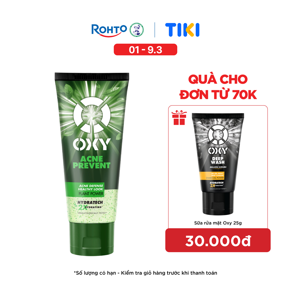Gel Rửa Mặt Oxy Acne Prevent 100g