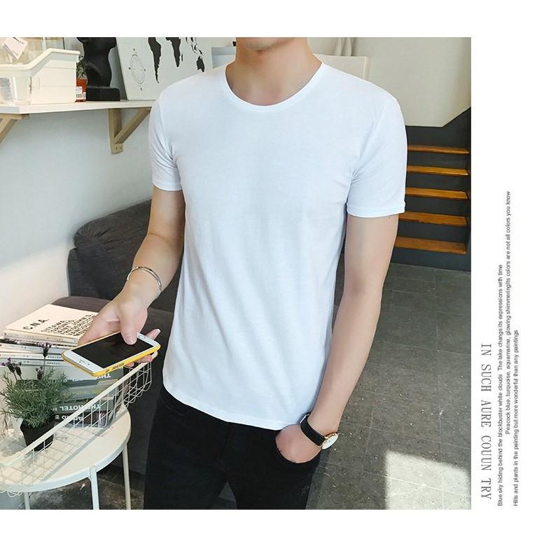 Áo Thun Nam Trơn Vải Xuất Loại 1