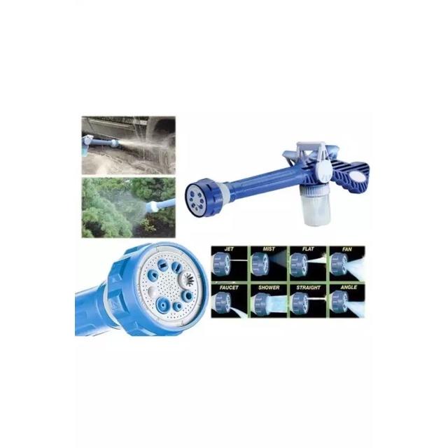 Đầu vòi xịt nước tăng áp 8 chế độ súng phun xịt nước vệ sinh xe máy