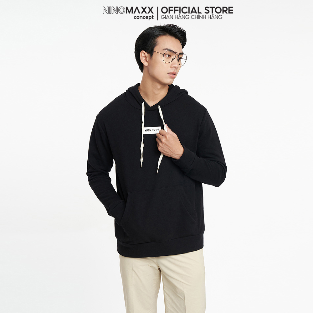 NINOMAXX Áo hoodie Nam Vải Ni Form rộng 2204014