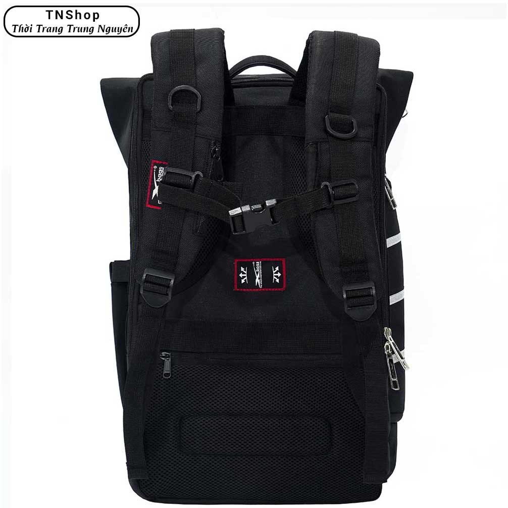 Balo Du Lịch Cỡ Lớn Xbags Dark Bear XB 1202 - Balo Nắp Cuộn Có Tính Năng Mở Rộng, Chống Nước, Nhiều Ngăn Tiện Lợi, Thiết Kế Sang Trọng, Đựng Laptop 17 Inch