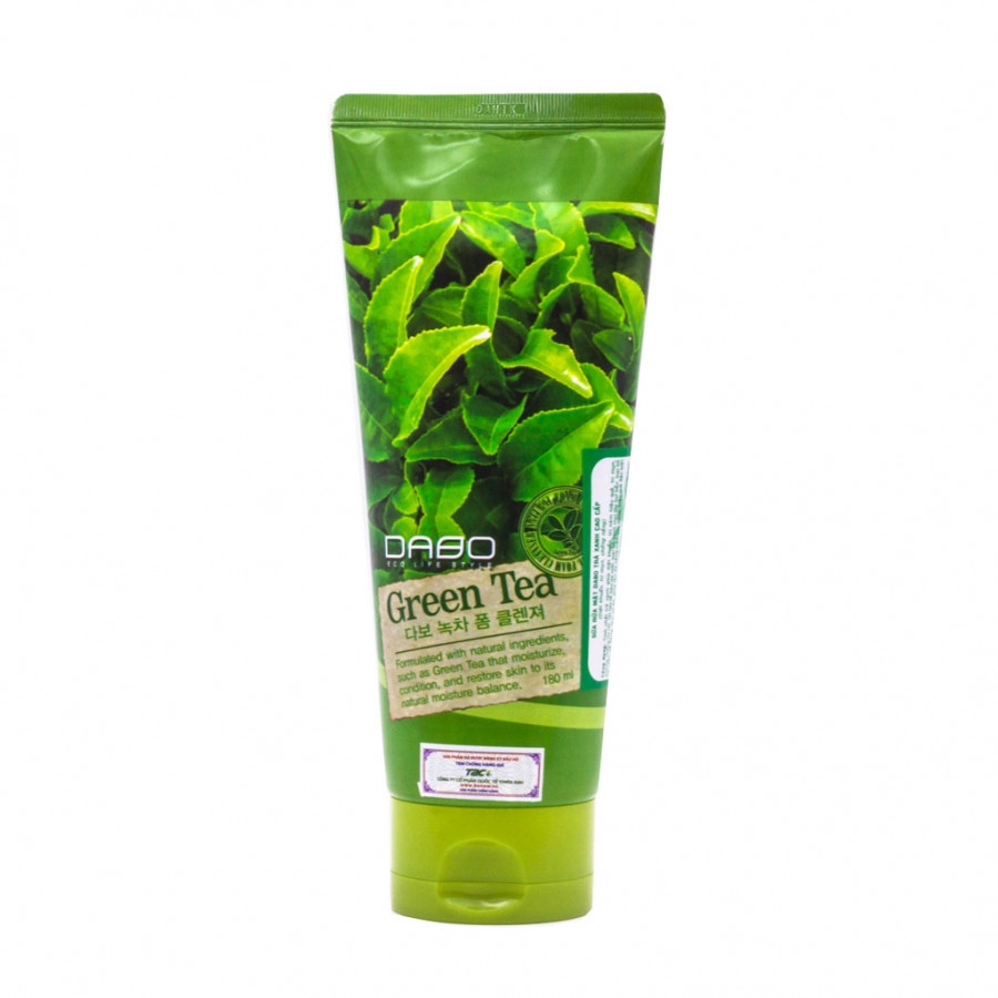 Sữa rửa mặt Trà Xanh cao cấp Hàn Quốc Dabo Green Tea – Hàng Chính Hãng
