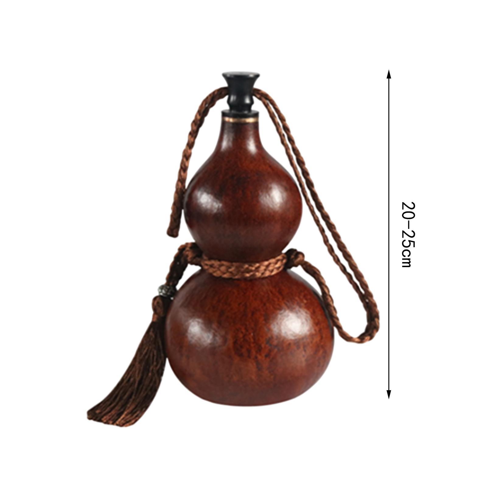 Gourd Handcrafts Outdoor Activities Leakproof Multifunction Gourd Water Bottle Flagon for Tabletop Kitchen Indoor Hotel
