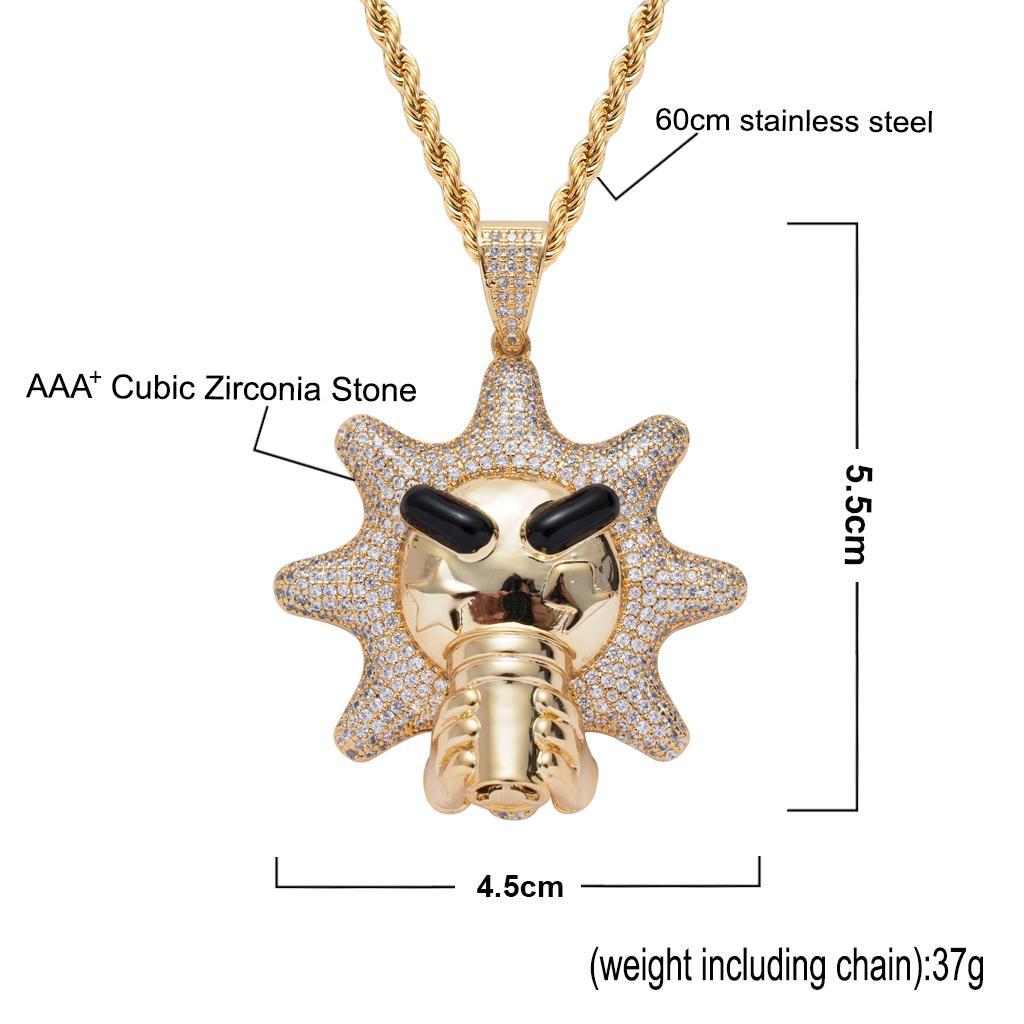 Mens  Hip Hop Rapper Exquisite Pendant Necklace