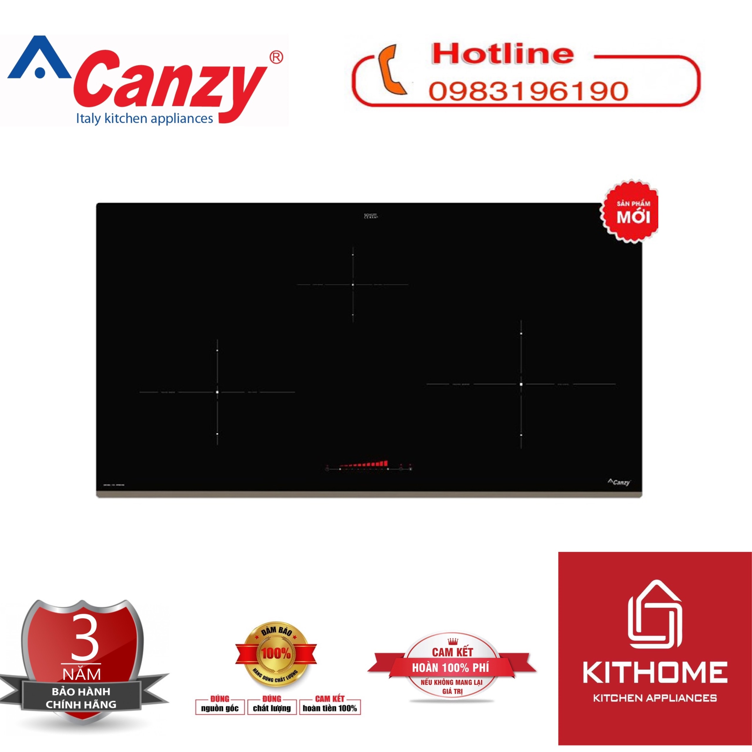 Bếp từ Canzy CZ 999DHG - Hàng chính hãng