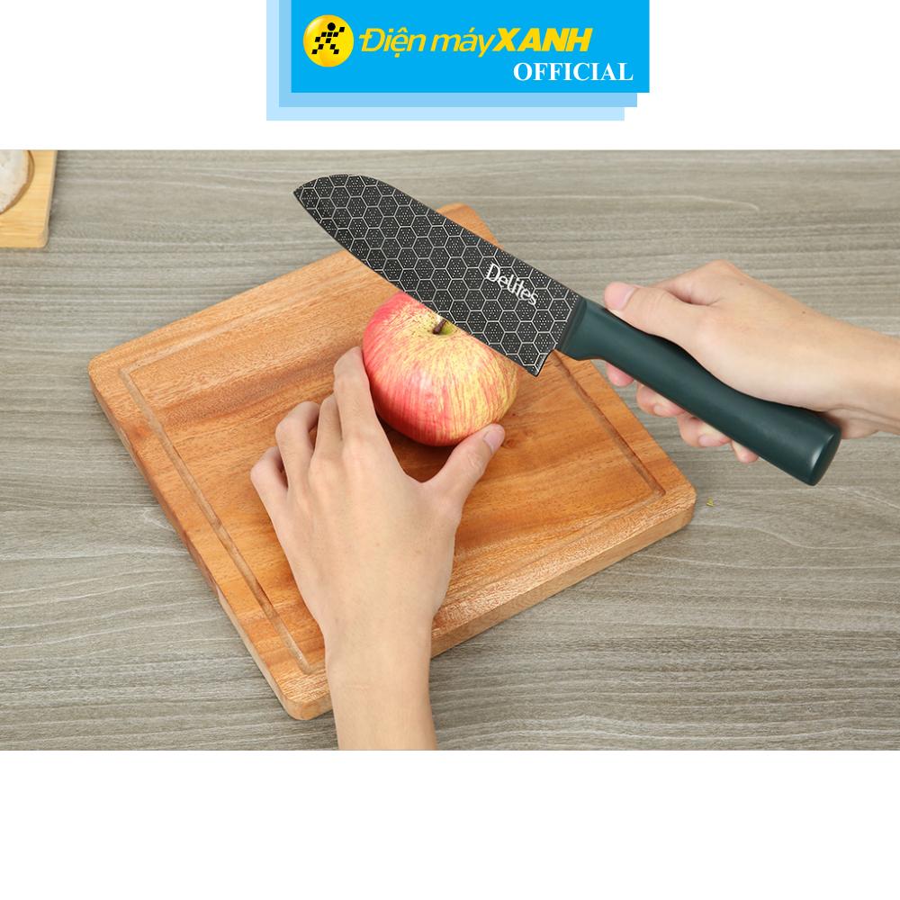 Dao thái inox Delites CW-H033 (Xanh) - Hàng Chính Hãng