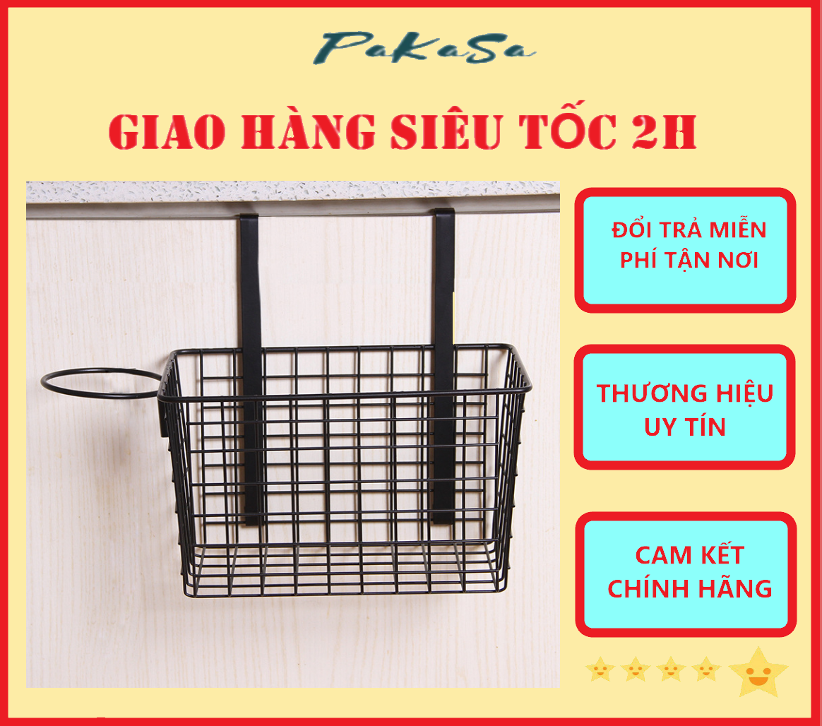 Giỏ Treo Sau Cửa Tiện Dụng 25x15x15.5cm PaKaSa Khung Cứng Cáp - Hàng Loại 1 Chính Hãng 