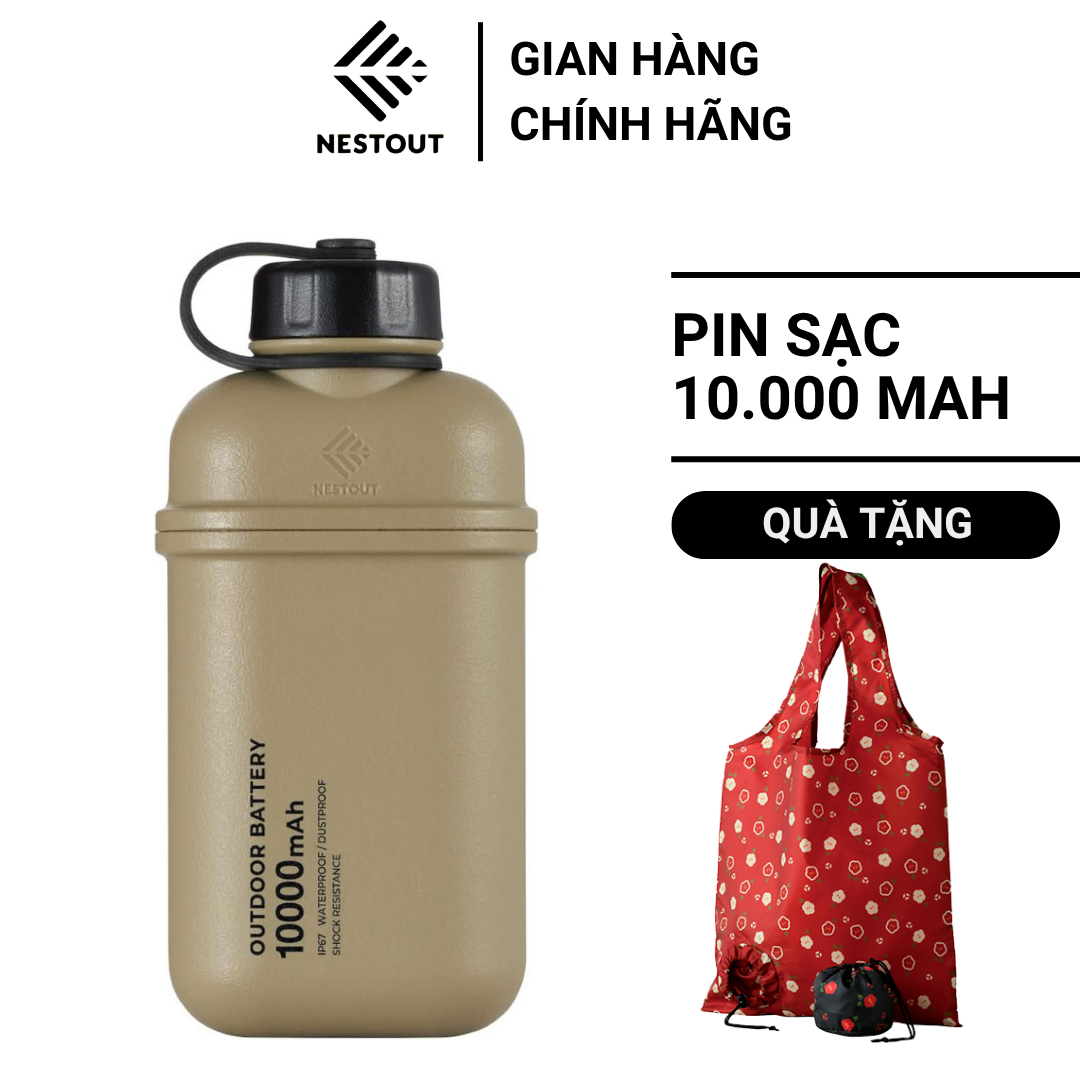 Pin Sạc Dự Phòng Di Động Chuyên Dụng Ngoài Trời ELECOM NESTOUT Outdoor Battery (10000mAh) - Hàng Chính Hãng - ELECOM OFFICIAL SHOP