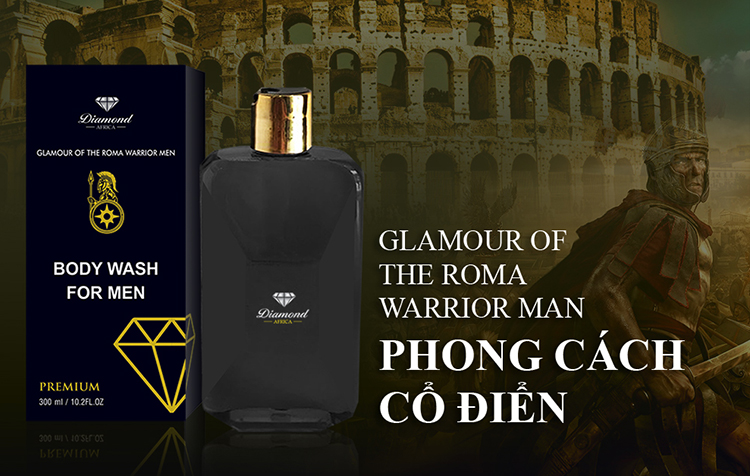 Sữa Tắm Nam Glamour Of The Roma Warrior Men Diamond Africa (300ml)