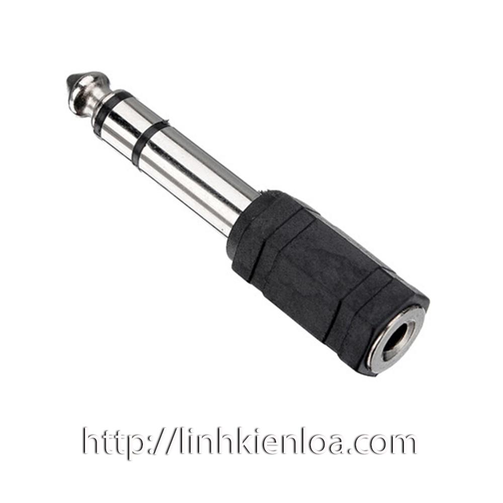 Jack chuyển từ 6.35mm sang 3.5mm Stereo - Jack nhựa