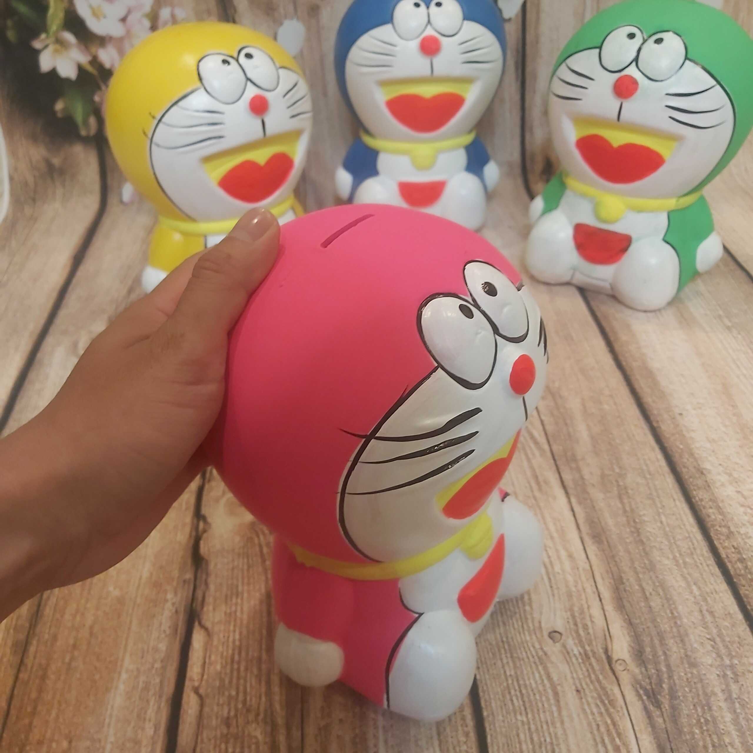 Heo Đất Tiết Kiệm mẫu DORAEMON cực HOT - Ống Heo làm quà tặng 4 màu lựa chọn