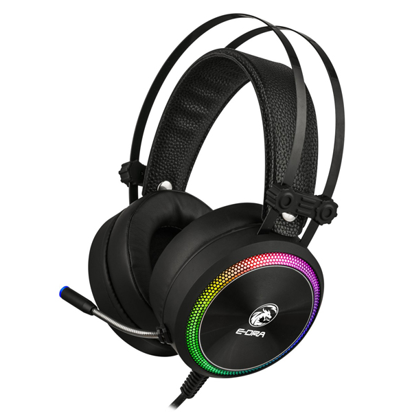 Tai nghe Gaming E-Dra EH412 Pro Pink 7.1 Led RGB - Hàng Chính Hãng
